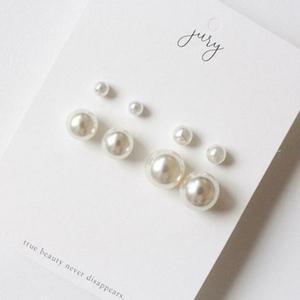 [오노마] ONM GGD 베이직 심플 진주 귀걸이세트