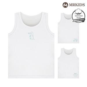 크로커 순면 남아런닝 아동나시속옷 3종세트