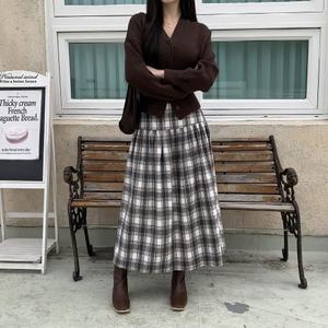 [VY] 여자 겨울 페미닌 밴딩 스커트_SK4269