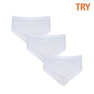 TRY 여아동 순면100 삼각팬티 3매