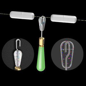 [999피싱]교체형 유동 찌고무 엉킴방지 회전 실리콘 찌홀더 민물 낚시 중층 내림 채비 유동찌