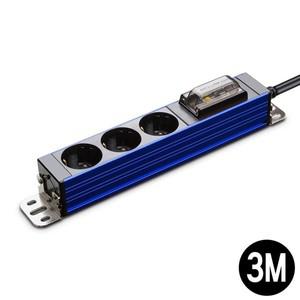 [하프클럽/알티피아]멀티탭 고용량 누전차단 콘센트 3구 3M (블루)