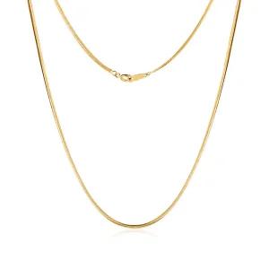 18K 1.2mm 센슈얼 스네이크 뱀줄 체인 목걸이 MON40695