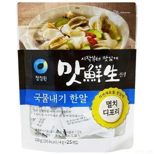 청정원 맛선생 멸치 디포리 국물내기 한알 100g 1개