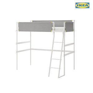 [마켓비]이케아 VITVAL 비트발 로프트 침대프레임 90x200cm+견면매트리스1개/이층침대