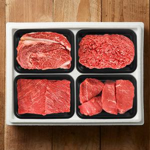 [횡성한우명가]VIP 구이혼합 6호 (등심x2/불고기x2/국거리x2/장조림x2) / 2.12kg