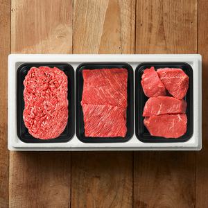 [횡성한우명가]VIP 정육혼합 3호 (불고기x3/국거리x3/장조림x2) / 2.16kg