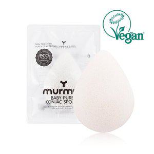 [머머] 순식물성 베이비 퓨어 곤약스펀지 (물방울) 건조형