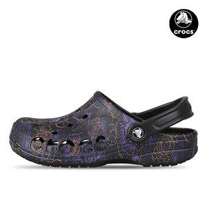 [크록스] 바야 플로럴 클로그 여성 슬리퍼 샌들 블랙 210450-001