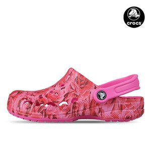 [크록스] 바야 플로럴 클로그 여성 슬리퍼 샌들 핑크 210450-6QQ