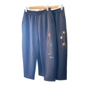 여자 겨울 기모 자수 털 바지 빅사이즈 엄마 겨울바지