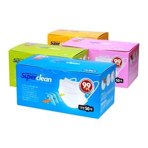 3Q Super Clean 수퍼클린 KF-AD / 덴탈마스크 50매 벌크형 초소/소/중/대형 편하게 숨쉬고 일상을 안전하게