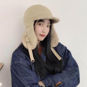 [JHQRFVDY_4B]보송 양털군밤모자 귀달린 방한 겨울 보온성
