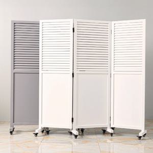 디모토 패널갤러리 이동식 3단 일자형 접이식 높은 파티션 (1790) 사무실 인테리어 이동형 원목 가림막