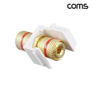 바나나 플러그 젠더 FF 적색 키스톤잭 월플레이트 (WFFPW7O)