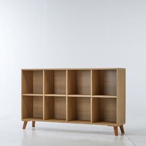 [숨결]데크 8칸 책장 (가로형)