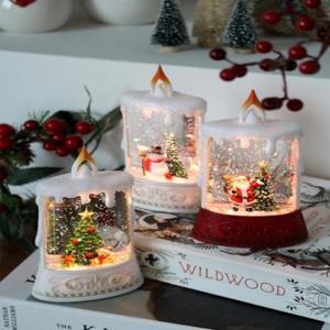 [KGPQXVVN_4B]23005 장식품 크리스마스 미니 촛대 워터볼 3