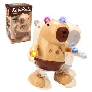 둠칫 카피바라 로봇 인형 불빛 춤추는 노래하는 걸어가는 작동 장난감