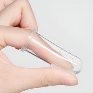 반려동물 고양이 강아지 투명 손가락 칫솔