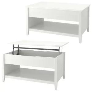 VITTERYD 비테뤼드 조절식 커피테이블 97cm 리프트업테이블 거실테이블 소파테이블