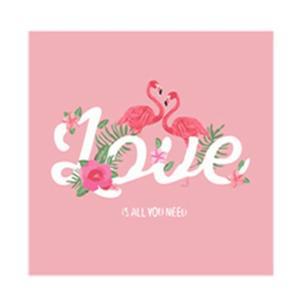 [IXHIP91J_4B]페인팅 명화 러브 플라밍고 25x25 DIY그리기