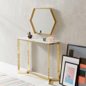파로마 홈즈 르엠 대리석 골드 화장대 콘솔 세트 HNM269