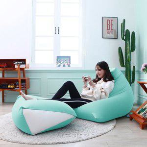 [리누]히니홈세트 빈백스툴 세트 (꿀바른 빈백 + 트리백 등받이 쿠션)