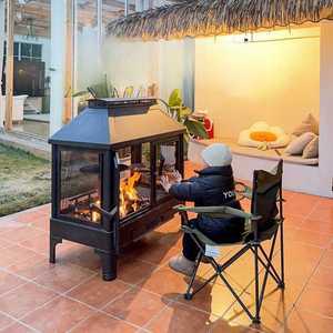 화목난로 장작 불멍 나무화로대 캠핑장 글램핑 연탄