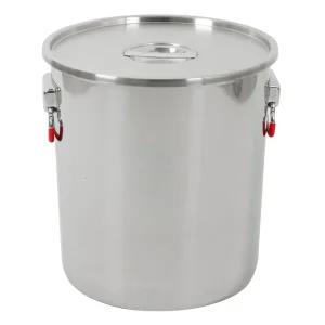 킹센스 스텐 304 통판 위생용기 13호 47.4L GI 업소용 대용량 곰솥 식깡 들통 육수통 국통 소도와