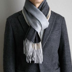 [타임 캐시미어 머플러] 최상급 그라데이션 남자여자커플 울목도리 겨울패션방한 긴 롱 스카프