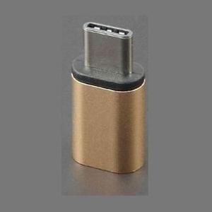 [HYIJS18Y_4B]C타입젠더 핸드폰 변환 마이크로 5핀(F) 금색