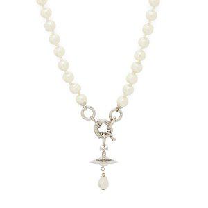 [비비안웨스트우드] 목걸이 진주 알렉사 실버 63010111 P226