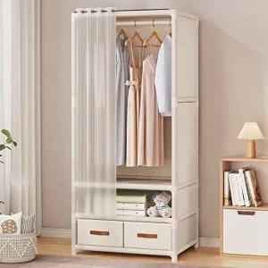 [셀러허브 패션][JHP84P86_51]선반형 간이옷장 행거 수납형 2단 비키니장