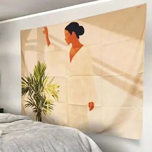 [셀러허브 패션][JHP84RSV_51]패브릭포스터 빈티지 그림 M