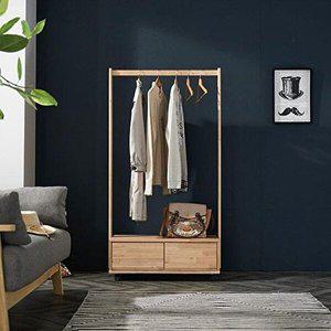 [셀러허브 1][HY6J080K_51AF]HZ2612 참죽 원목 이동식 행거 800