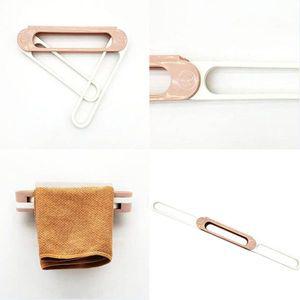 [기타]무타공 PMKIGNVX 수건걸이 접착식 샤워타올걸이 부착식 3단