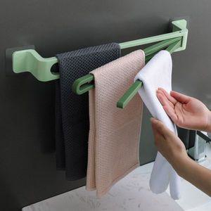 [기타]주방 XERRXLLW 욕실 회전 3단 수건걸이 타월 냄비뚜껑 거치대