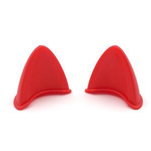 [JH2QR8QQ_51]헬멧 장식 악세사리 고양이귀 레드2개1세트