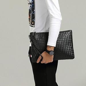 [HYD9G882_51IC]weaving 남자 남성 블랙 빅사이즈 클러치백