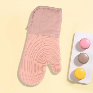 [KGPQVM7P_4B]홈키친 오븐 장갑(핑크) 냄비 롱오븐장갑