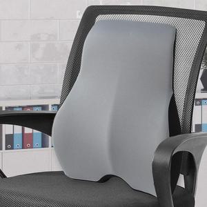 [KGPQVMB8_4B]커브 의자 등받이 쿠션 그레이 허리등받이
