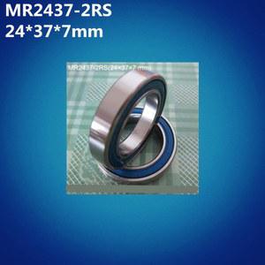 높은 2pcs MR2437 2RS 24 37 7mm 2437 공 자전거 하단 브래킷 수리 부품 MR24377 볼 베어링 하이브리드 세라믹