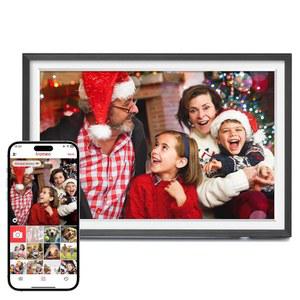 Framo 32GB 대용량 메모리 디지털 액자 WiFi 스마트 사진 전자식, 10.1인치 벽걸이형 또는 IPS 터치스크린이 탑재된 테이블 상판 디스플레이 액자, 즉시 동영상 공유, 선물하기