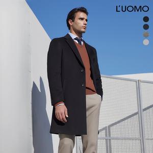 워모 남성 울 캐시미어 블렌딩 패디드 코트 자켓