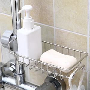 [spo] 샤워기 싱크대 물빠짐 비누 거치대 수세미 스테인리스 비누받침