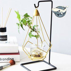 모던 카페 인테리어 조명 철제 캔들홀더 식물 (WFGRRND)