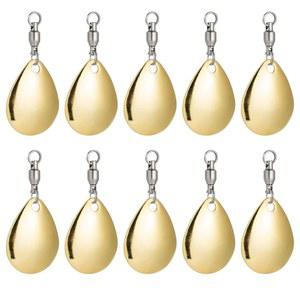 볼 베어링 회전이 있는 알원더 10팩 스피너 블레이드 테일 스피너베이트 루어 제작 용품 베이스 소프트