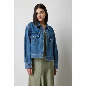 [롯데백화점]시슬리 언발란스 셔츠형 데님 자켓(SADK70511)