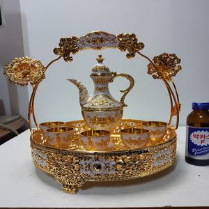 이태리 칠보 주전자 세트 높이30cm 총무게1.2kg 단초마을 골동품,수집품,도자기