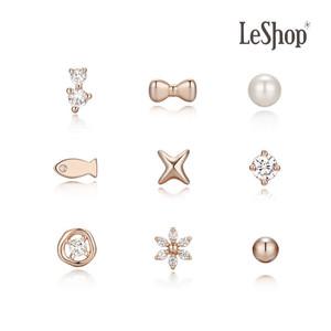 [르샵주얼리] 14K 딜라이트 귀걸이 3종 세트 (GoldPlated)_LJ5025BRE